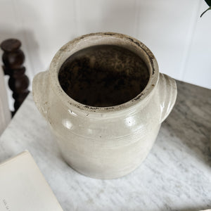 Antique Cream Confit Pot VIII - FRANCE