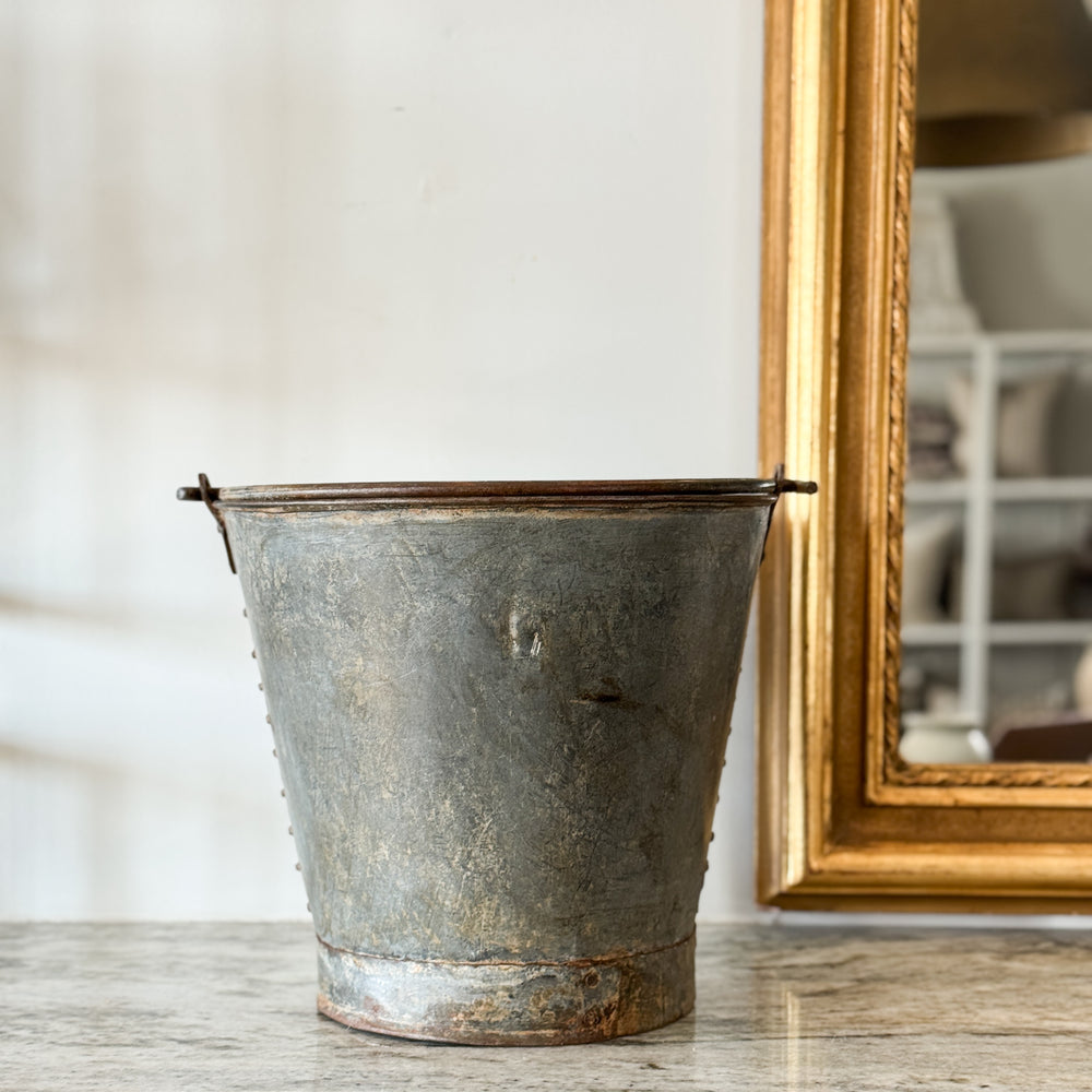 Vintage Metal Dairy Bucket