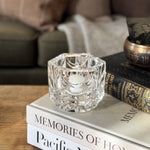 Vintage crystal votive holder.