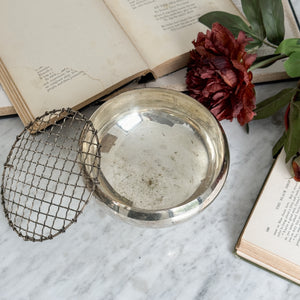 Vintage Silver Flower Frog
