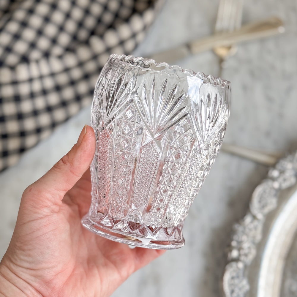 Vintage Glass Spooner