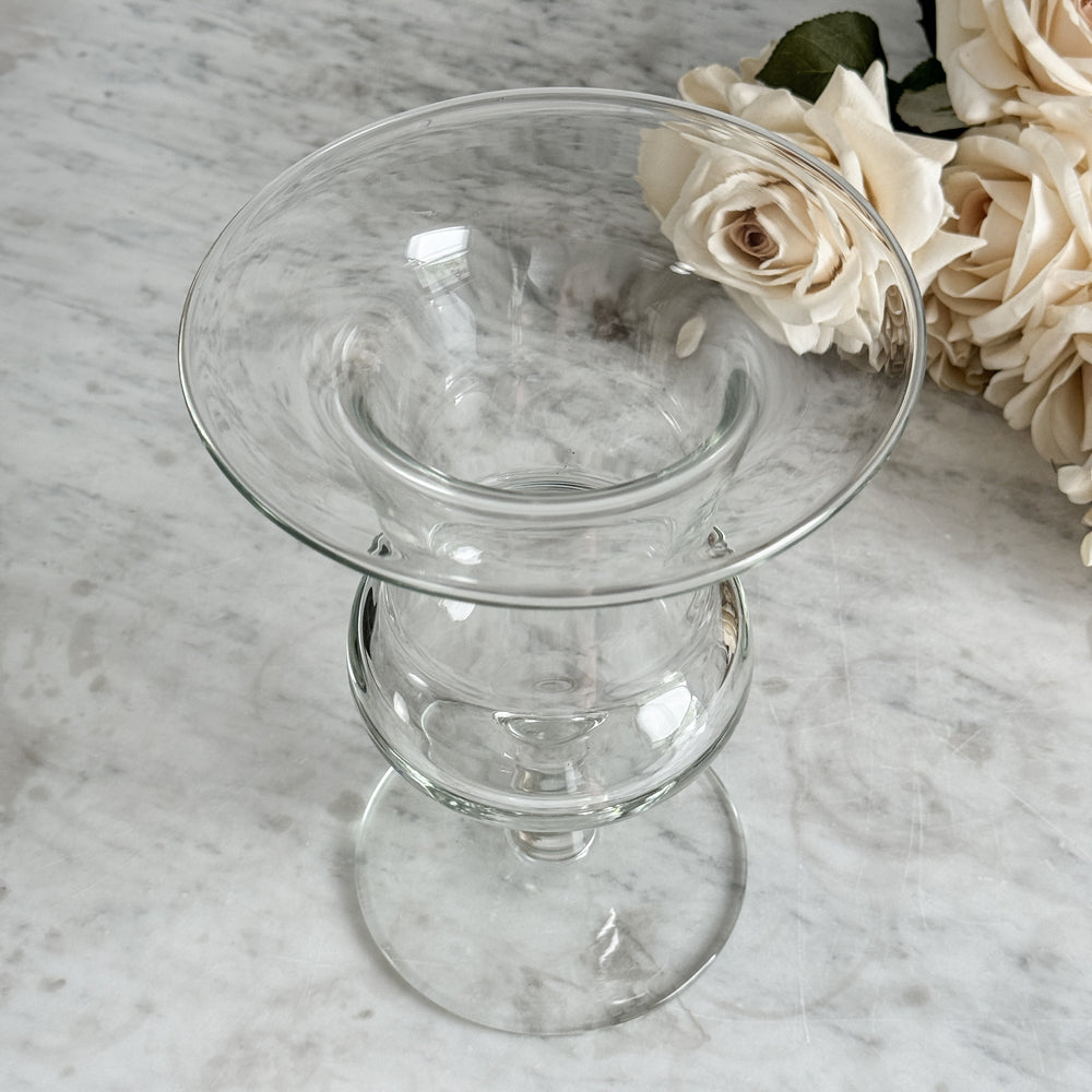 Vintage classic glass urn