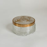 Vintage Glass Vanity Powder Jar