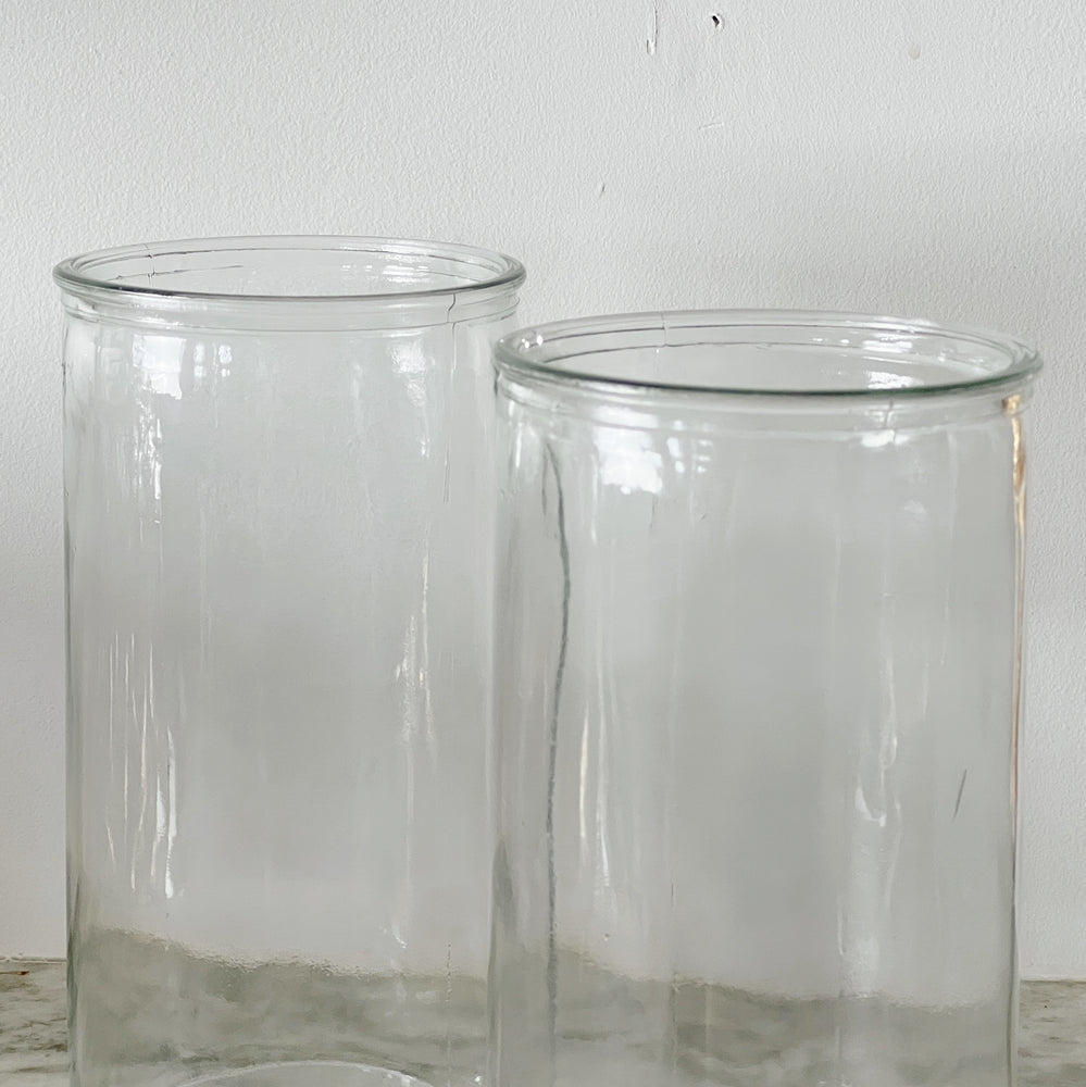 Glass Column Vase.