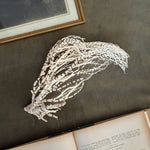 Vintage brown and white coral piece - reserved for Kayla only