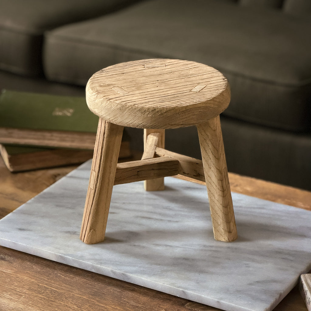 Vintage Three Legged Wooden Stool II – Oliver and Rust
