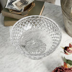 Vintage cut glass pedestal bowl