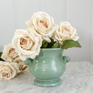 Vintage Abingdon green urn planter