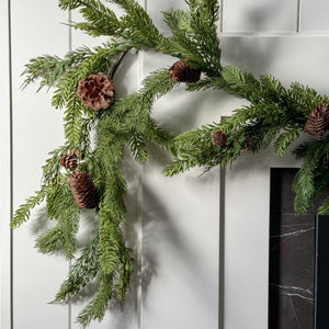 Mixed Pinecone Garland.