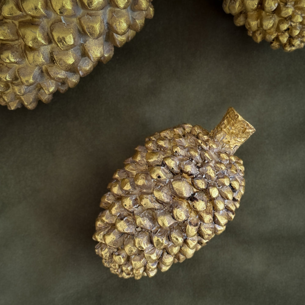 Golden pinecones