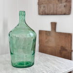 Vintage green European demijohn