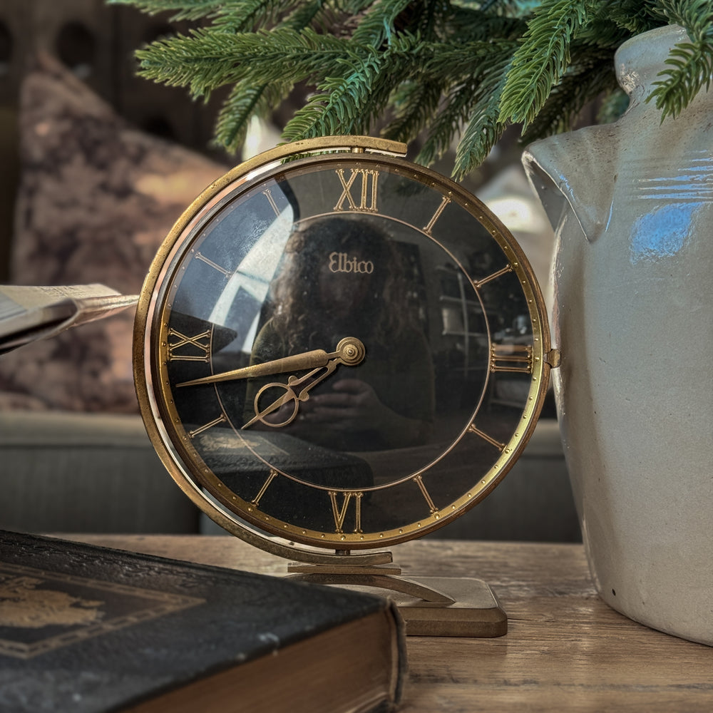 Vintage Brass Clock.