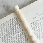 Vintage white ribbed calligraphy brush