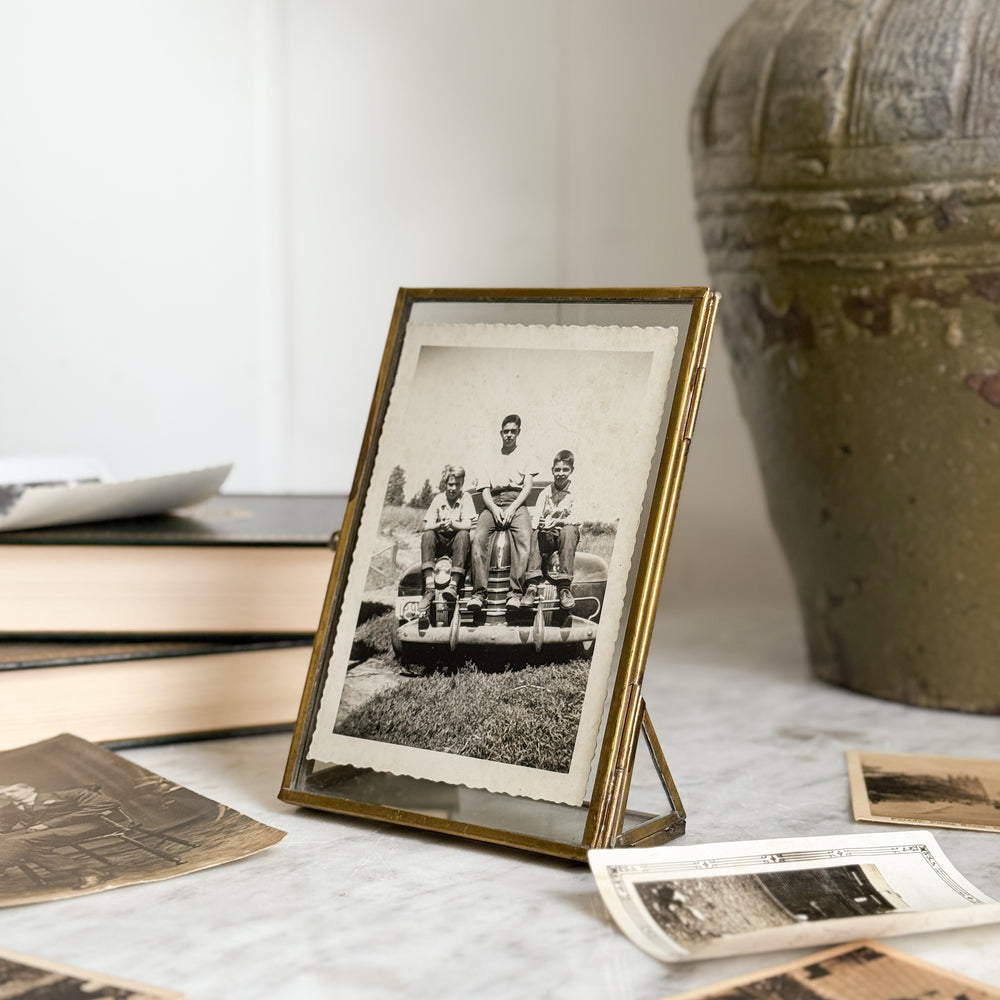 Gold Standing Glass Frame - multiple sizes