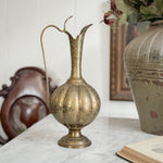 Vintage Brass Embossed Pitcher