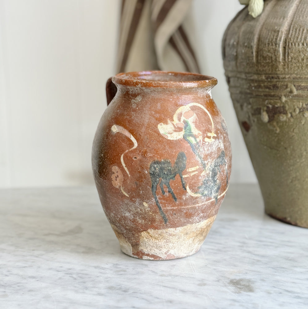Vintage Handle Terra Vase