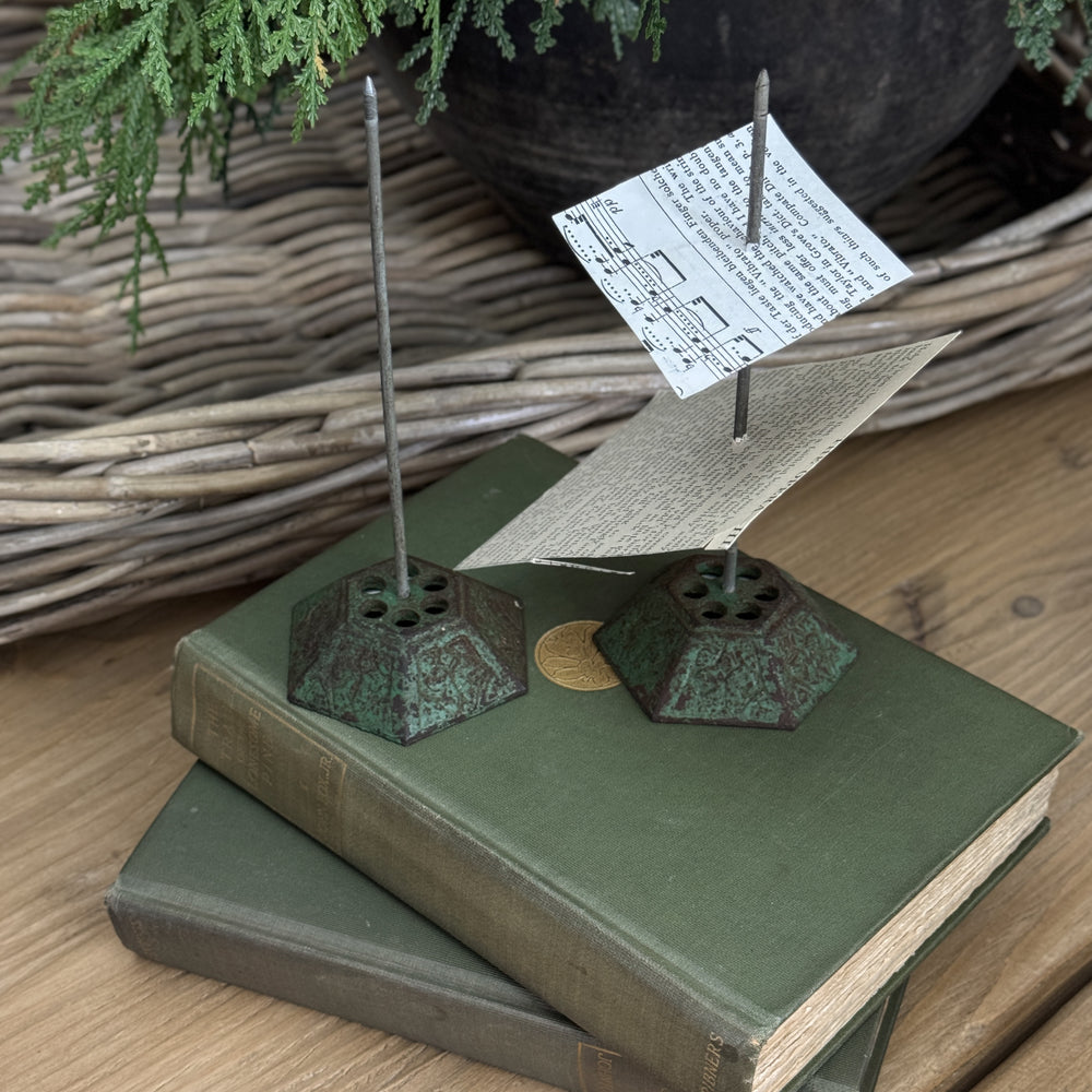 Vintage Cast Iron Receipt Spike.