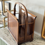 Vintage Wooden Magazine Holder