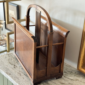 Vintage Wooden Magazine Holder