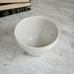 Antique ironstone pudding bowl -ENGLAND.