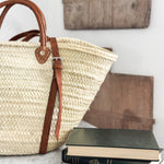 French Style Backpack with Leather Strap.