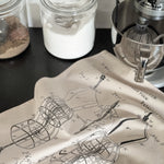 C.H. Griffin Dress Form Print Tea Towel.