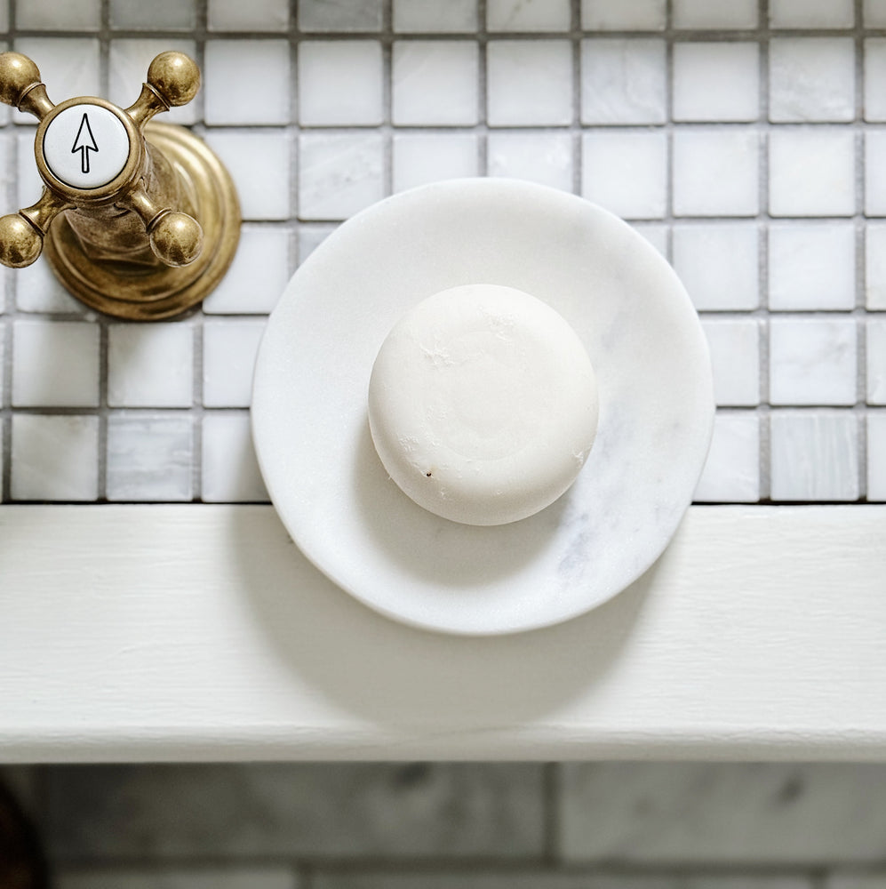 Round Marble Soap Dish.