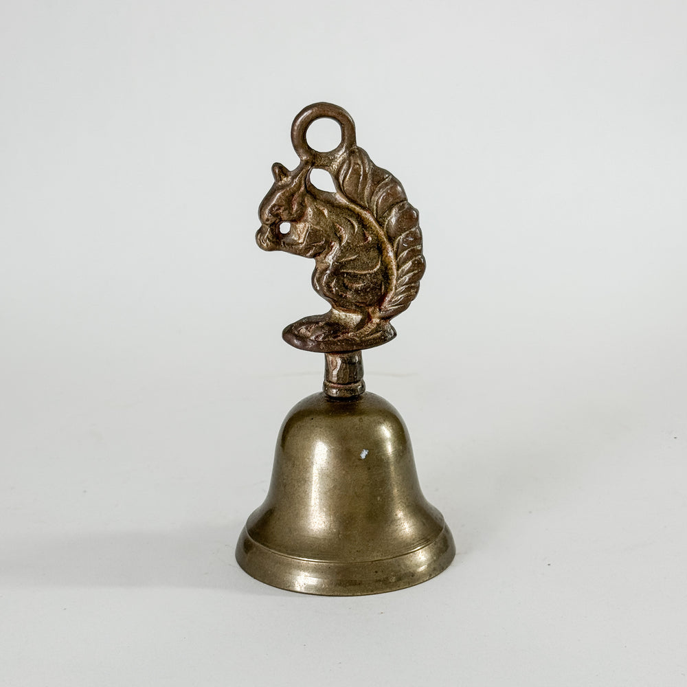 Vintage Brass Squirrel Bell