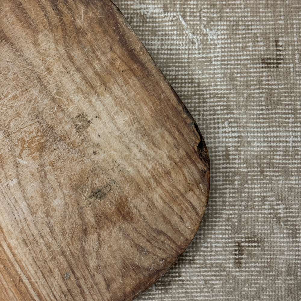 Vintage Hungarian Bread Board Rounded.