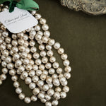 Antiqued Silver Ball 9ft Garland.