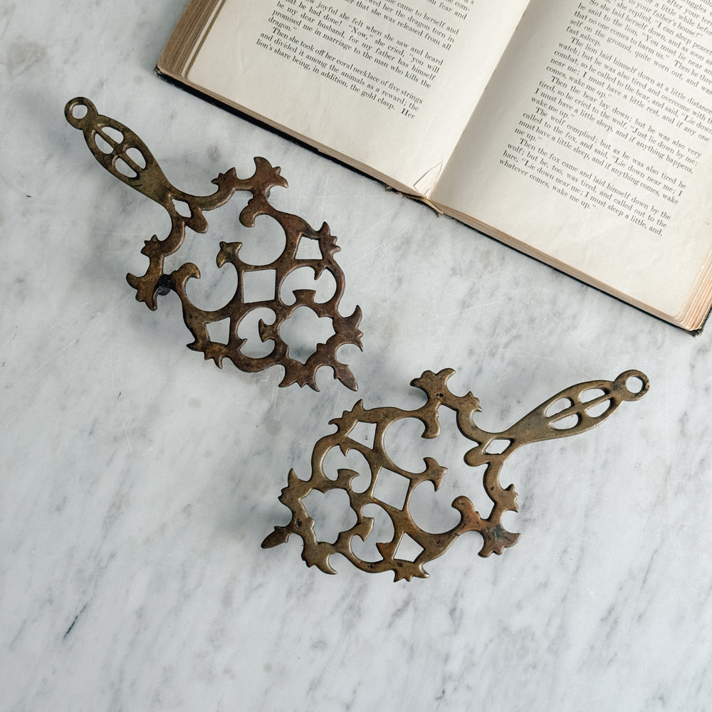 Vintage brass trivet.