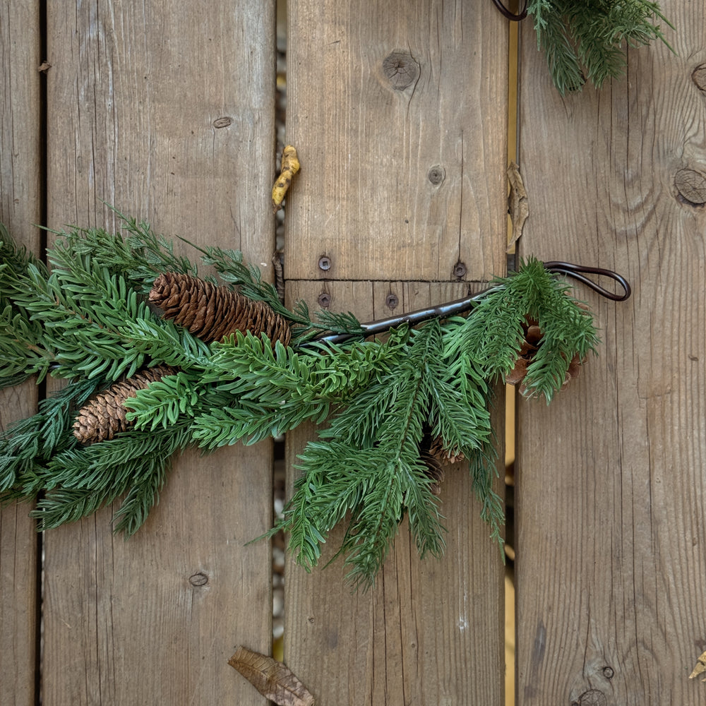 Mixed Pinecone Garland.