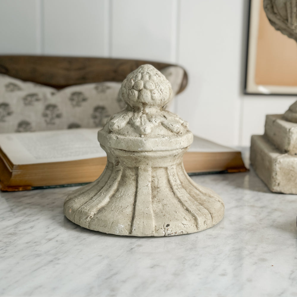 Vintage Stone Urn with Lid
