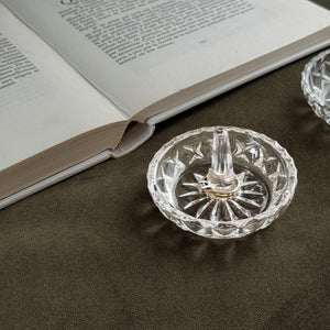Vintage glass ring holder