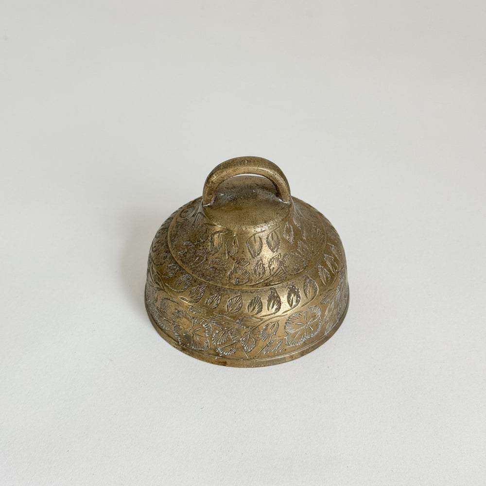 Vintage Etched Brass Bell