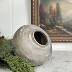 Vintage black pottery vase I