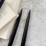12" Danish Taper Candles - Black.