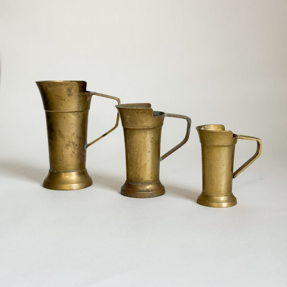 Vintage brass measuring S/3