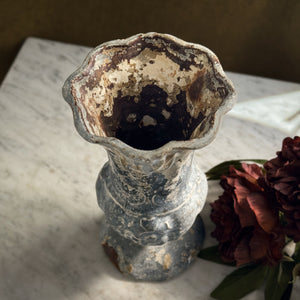Vintage cast iron vase - FRANCE.