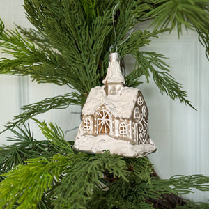 Winter Holiday House Ornament