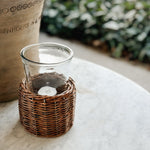 Wicker Base Vase.
