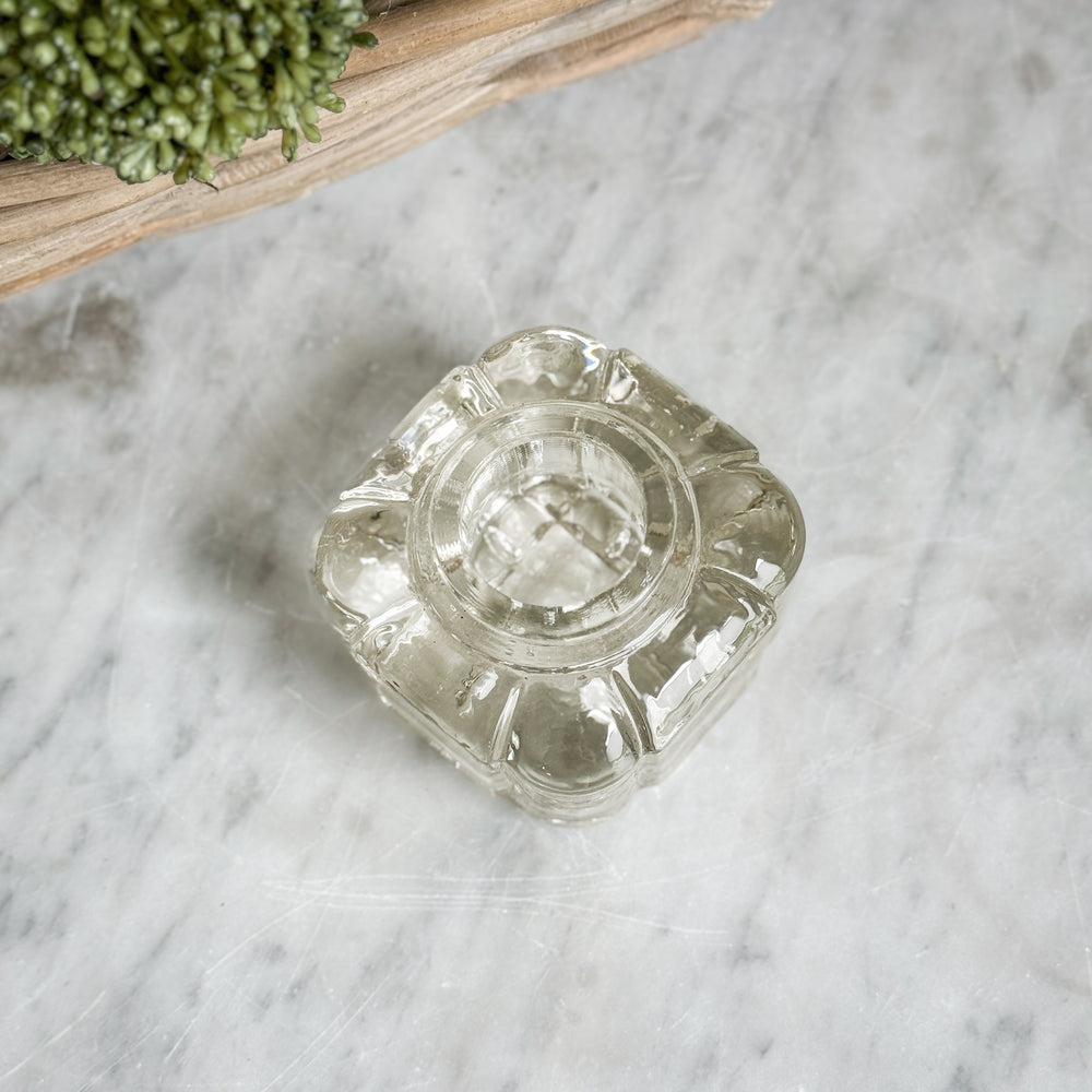Vintage Glass Inkwell.