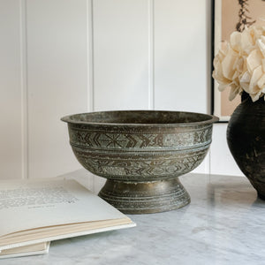 Vintage Indonesian Brass Betel Nut bowl