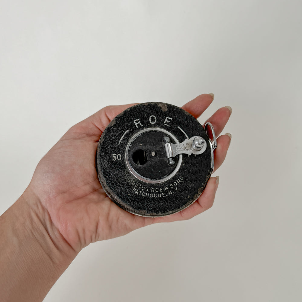 Vintage Black Field Tape Measure.