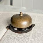 Antique Cast Iron and Brass Wall Bell