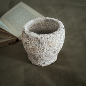 Vintage Carved Stone Bowl III
