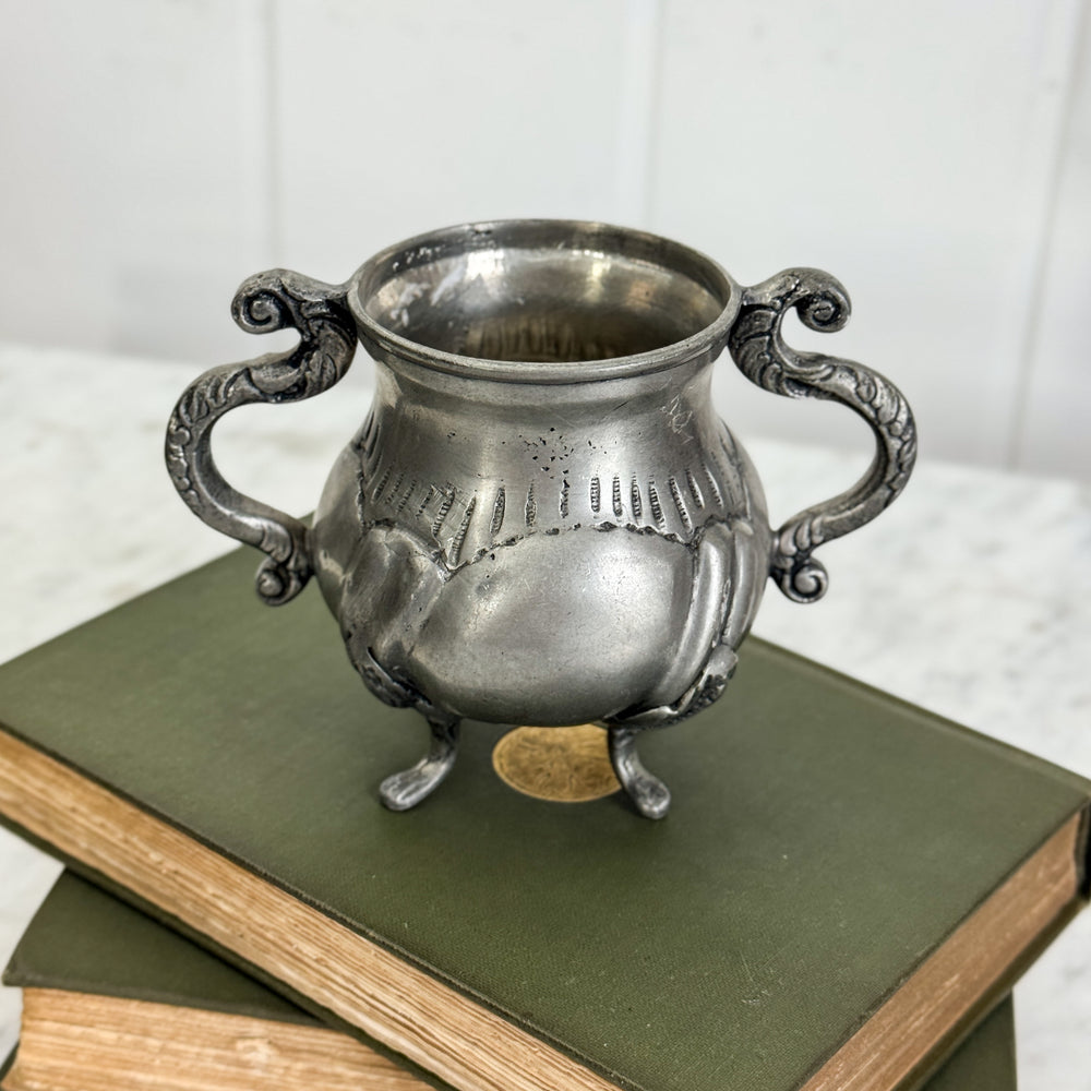 Vintage Portuguese pewter cup.