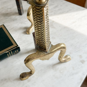 Vintage Brass Andirons