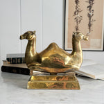 Vintage Brass Camel Door Stop