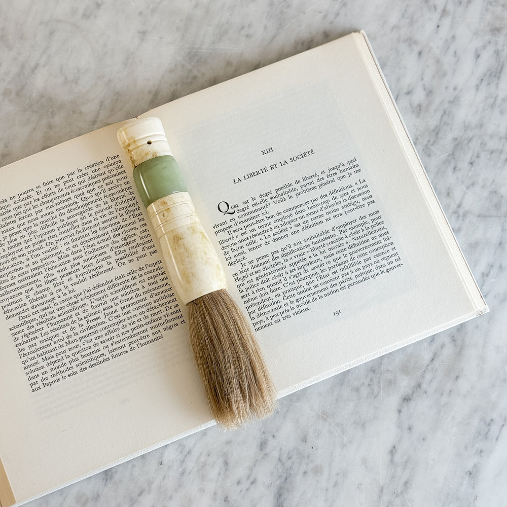 Vintage Calligraphy Brush- Sage green